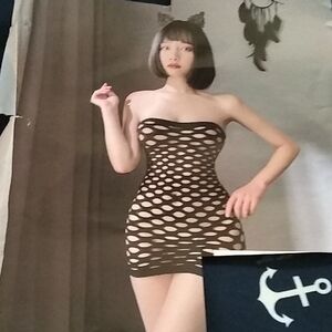 Red Mesh Strapless Dress Strippers New Are These Prices To Low!!??